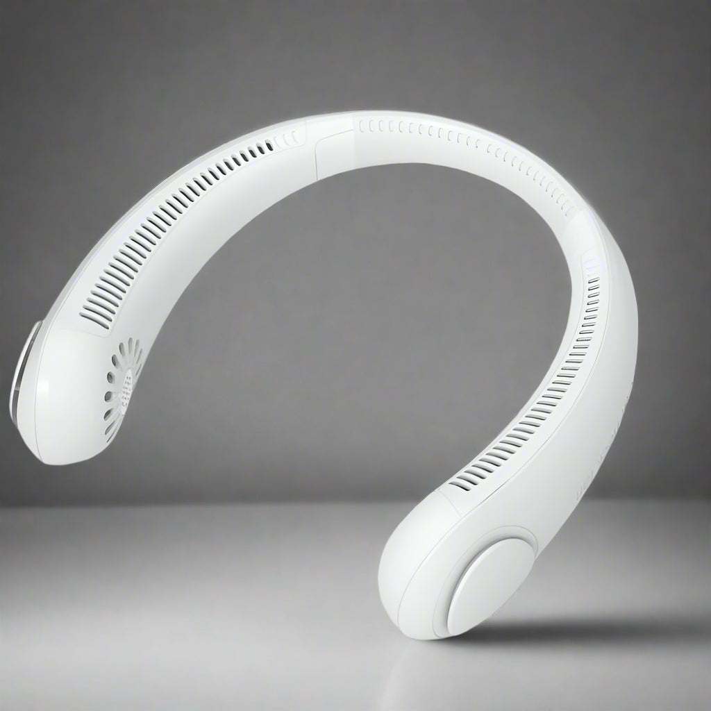 New Xiaomi Mini Wireless Neck Fan Portable - White_0