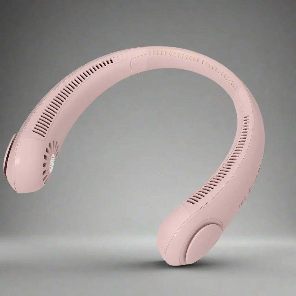 New Xiaomi Mini Wireless Neck Fan Portable - Pink_0