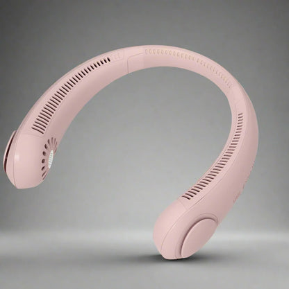 New Xiaomi Mini Wireless Neck Fan Portable - Pink_0